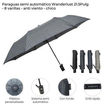 Paraguas Semi Automatico Wanderlust