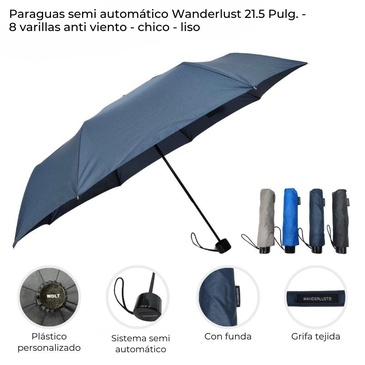 Paragua Semi Automatico Wanderlust