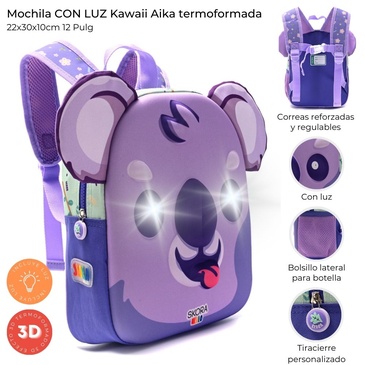 Mochila Con Luz Kawaii Aika 12 