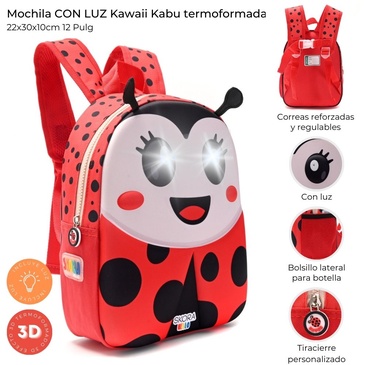 Mochila Con Luz Kawaii Kabu 12 