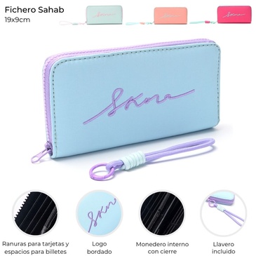 Billetera Sahab Con Llavero Skora