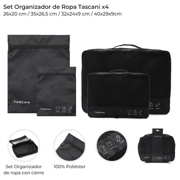 Venta por Mayor y Catalogo Organizador De Viaje x4 Tascani