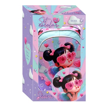 Set x3 En Caja Mochila 16 