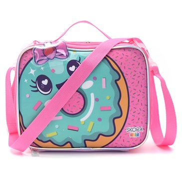 Lunchera Termoformada Con Correa Kawaii Donut  - Skora