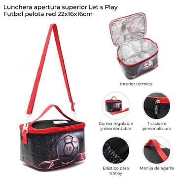 Lunchera Play Futbol Pelota Red Skora