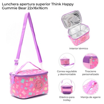 Lunchera Apertura Superior Think Happy Gummie Bear Skora