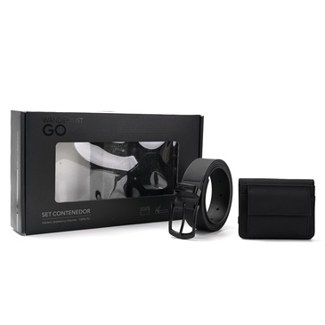 Set Cinto y Billetera Emgomada  - Wanderlust