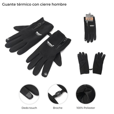 Guante Termico Con Cierre  Wanderlust
