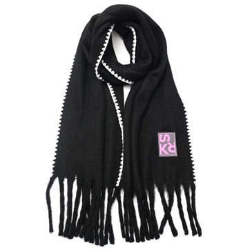 Bufanda Lisa Con Flecos - Skora