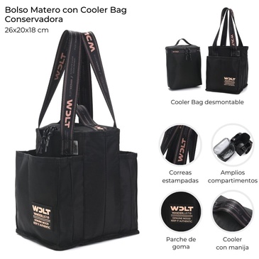 Bolso Matero Con Cooler Bag Desmontable  Wanderlust