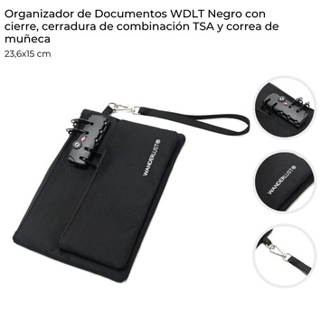 Venta por Mayor y Catalogo Organizador De Documentos Con Cierre, Cerradura de Combinacion  Wanderlust