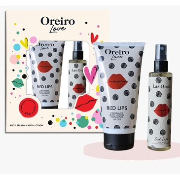 Venta por Mayor y Catalogo Pack Red Lips Body Splash + Body Lotion  Las Oreiro
