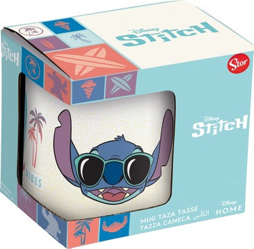 Taza Ceramica Infantil Stitch En La Playa 237ML Stor