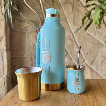 Termo System Afa 1200ML + Mate Grabado  - Tribu Matera
