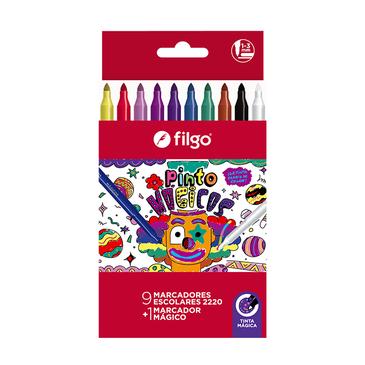 Marcador Pinto 2220 x 10 Magicos Filgo