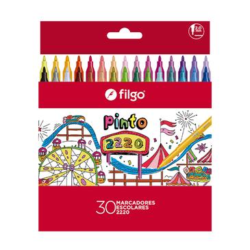 Marcadores Pinto 2220 x 30 Surtido Filgo