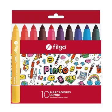 Marcador Pinto Jumbo x 10  Filgo