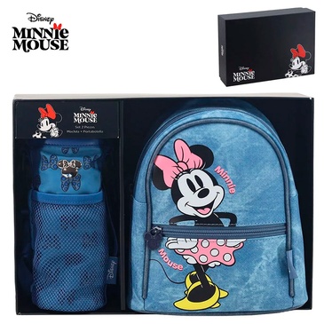 Mochila y Porta Botella Disney Minnie 9 