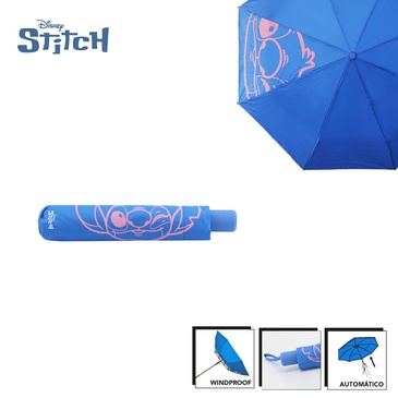 Paraguas Automatico Stitch Disney
