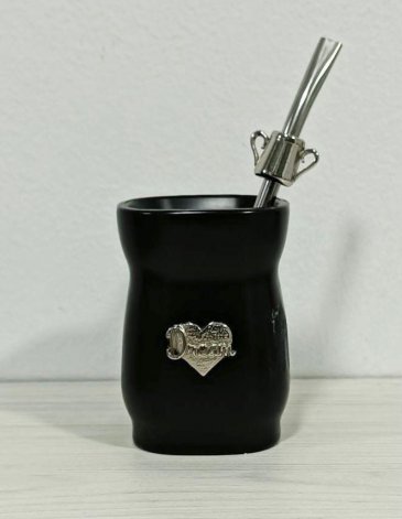Mate C/ Bombilla De Acero inoxidable + Dije - Enchúlate