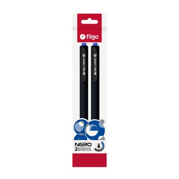 Boligrafo Retractil Nero 1.0 Flow Pack x 2 Negro  Filgo