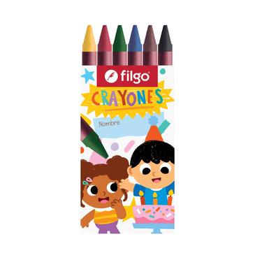 Crayones De Cera Pinto Caja x 10 Unid. Filgo