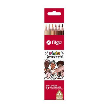 Lapices De Colores Pinto x 6  Filgo